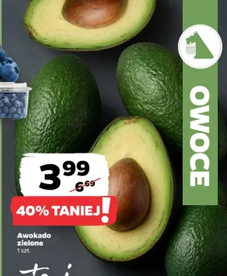 Awokado zielone promocja w Netto