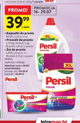 Kapsułki do prania Persil promocja w Intermarche