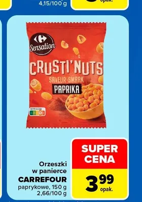 Orzeszki w panierce paprykowe Sensation Crusti'Nuts promocja w Carrefour Market