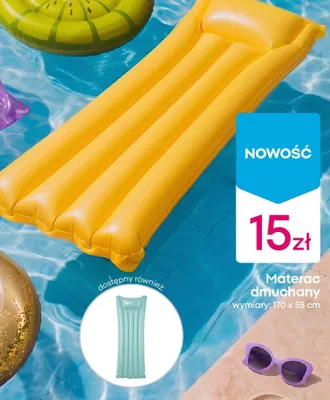 Materac dmuchany 170x55cm promocja w Pepco