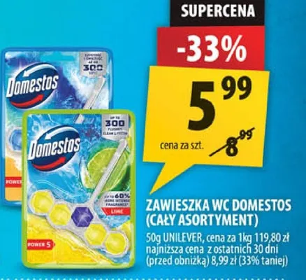 Zawieszka WC Domestos promocja w Arhelan