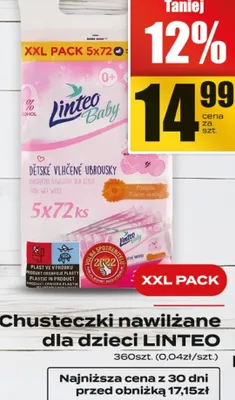 Chusteczki nawilżane dla dzieci promocja w Supeco