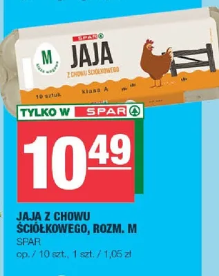 Jaja z chowu ściółkowego rozm. M promocja w SPAR