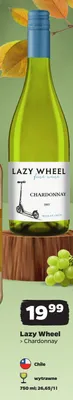 Wino białe wytrawne Lazy Wheel Chardonnay promocja w Netto
