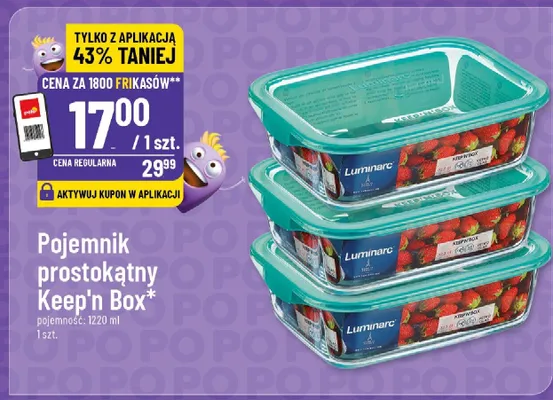 Pojemnik prostokątny Luminarc Keep'n Box 1220ml promocja w POLOmarket