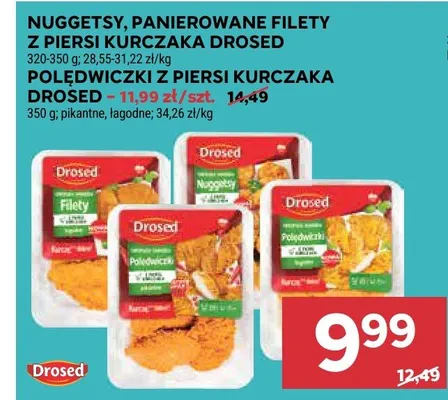 Polędwiczki z piersi kurczaka Drosed łagodne promocja w Stokrotka