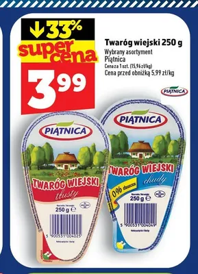 Twaróg wiejski Piątnica promocja w TOPAZ