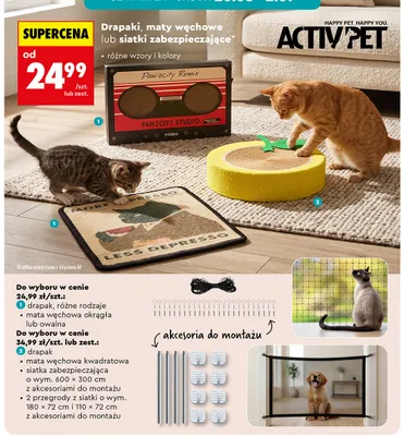 Mata węchowa kwadratowa Activ'Pet promocja w Biedronka