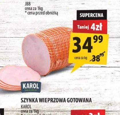 Szynka wieprzowa gotowana Karol promocja w Arhelan