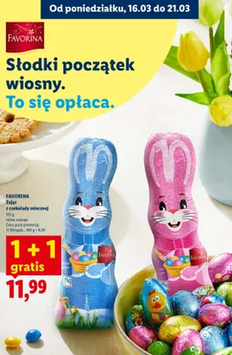 Zając z czekolady mlecznej różne rodzaje promocja w Lidl