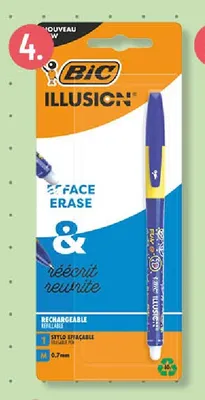 Długopis wymazywalny niebieski BIC promocja w POLOmarket