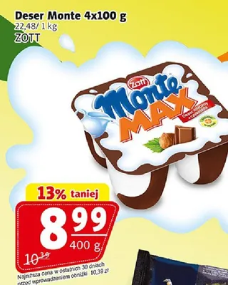 Deser Monte promocja w Prim Market