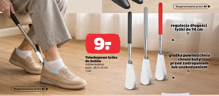 Teleskopowa łyżka do butów promocja w Netto