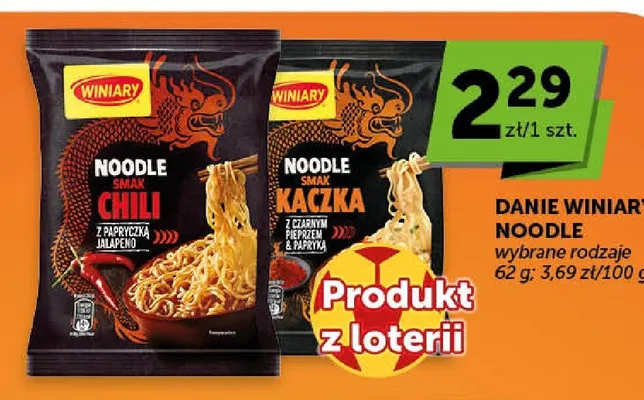 Danie Winiary Noodle smak Kaczka promocja w Euro Sklep