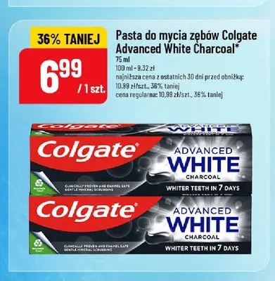 Pasta do mycia zębów Colgate Advanced White Charcoal promocja w POLOmarket