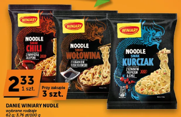 Danie Noodle smak Wołowina Winiary promocja w Groszek