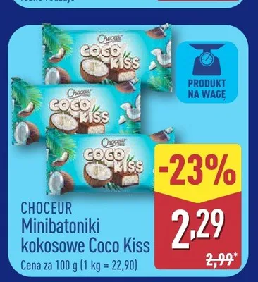 Minibatoniki kokosowe Choceur Coco Kiss promocja w Aldi