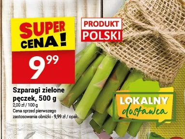 Szparagi zielone pęczek promocja w Twój Market
