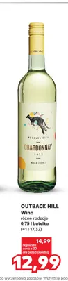 Wino białe Outback Hill Chardonnay promocja w Kaufland