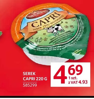 Serek typu włoskiego Capri Sierpc promocja w Selgros