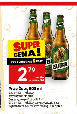 Piwo Żubr promocja w Twój Market