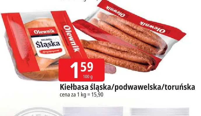 Kiełbasa śląśka Olewnik promocja w Leclerc