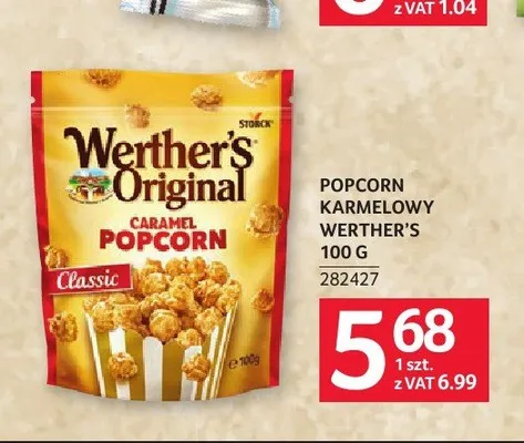 Popcorn karmelowy Werther's Original promocja w Selgros