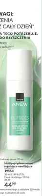 Multipeptydowe serum regulująco-nawilżające Avon Anew promocja w AVON