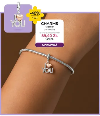 Charms srebro ZW-002343 Briju promocja w Briju