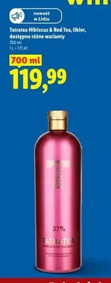 Likier Tatratea Hibiscus & Red Tea promocja w Lidl