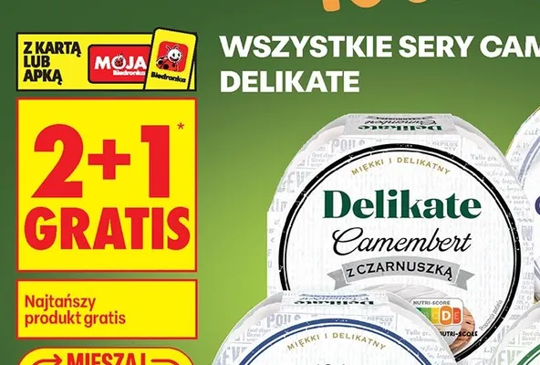 Ser Camembert Delikate z czarnuszką promocja w Biedronka