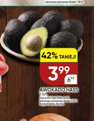 Awokado Hass promocja w Chata Polska