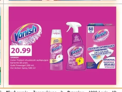 Odplamiacz Gold Powergel Vanish promocja w Drogerie Laboo