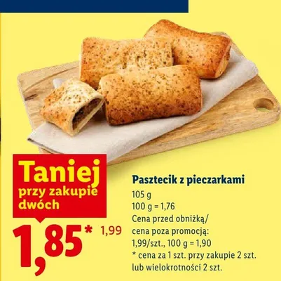 Pasztecik z pieczarkami promocja w Lidl