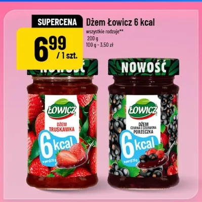 Dżem truskawkowy Łowicz 6 kcal promocja w POLOmarket