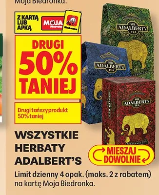 Herbata zielona Sir Adalbert's Tea promocja w Biedronka
