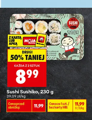 Sushi Sushiko promocja w Biedronka