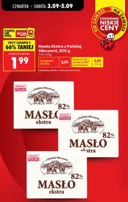 Masło ekstra z Polskiej Mleczarni promocja w Biedronka