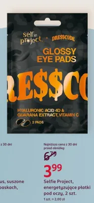 Energetyzujące płatki pod oczy Selfie Project promocja w Rossmann