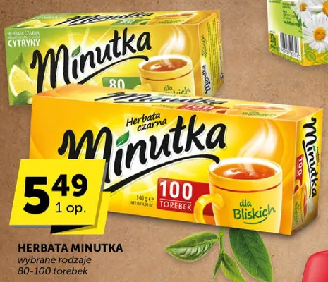 Herbata Minutka czarna promocja w Groszek