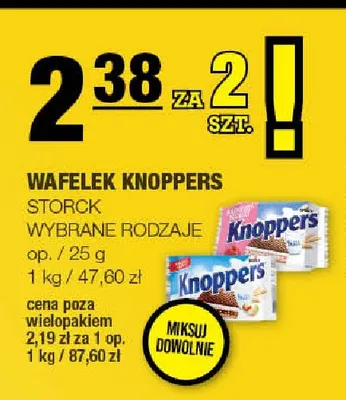 Wafelek Knoppers promocja w SPAR