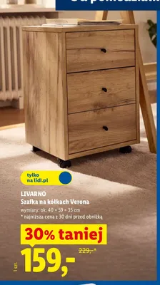 Szafka na kółkach Livarno Verona promocja w Lidl