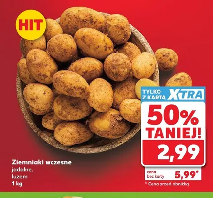 Ziemniaki wczesne jadalne luzem promocja w Kaufland