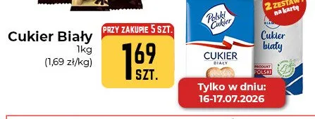 Cukier biały Polski Cukier promocja w Społem Częstochowa