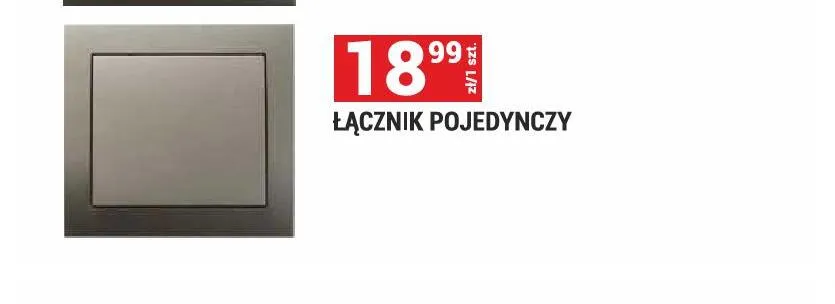Łącznik pojedynczy satynowe Seria Kier promocja w Merkury Market