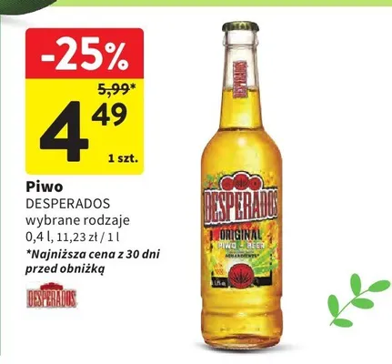 Piwo wybrane rodzaje promocja w Intermarche