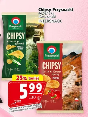 Chipsy o smaku papryki Przysnacki promocja w Prim Market