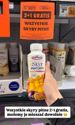 Jogurt pitny Fruvita Skyr Wanilia promocja w Biedronka