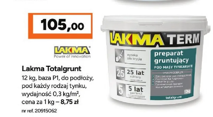 Preparat gruntujący Lakma Totalgrunt promocja w Bricoman
