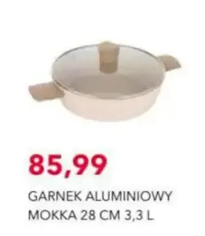 Garnek aluminiowy Mokka 28 cm 3,3 l promocja w Nela